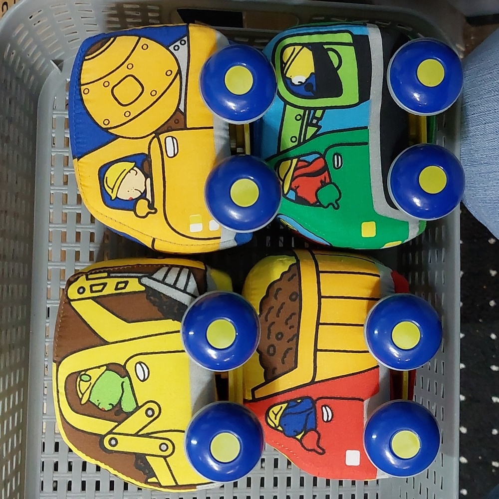 Melissa & Doug Pull-Back Construction Vehicles•Soft Baby Toy•Set of 4
